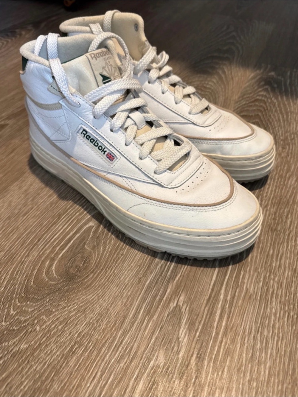 Reebok Women's Club C Double Geo Hi Heritage Sneaker